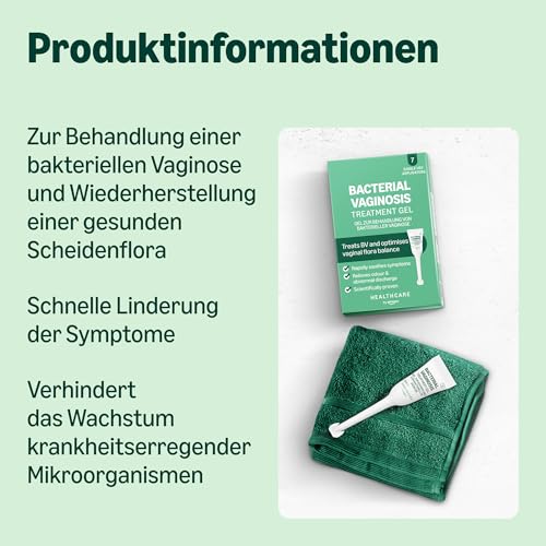 Healthcare by Amazon Gel zur Behandlung von bakterieller Vaginose, 5ml, 7 Stück, 1er-Pack, (zuvor Amazon Basic Care) – Verpackung kann variieren
