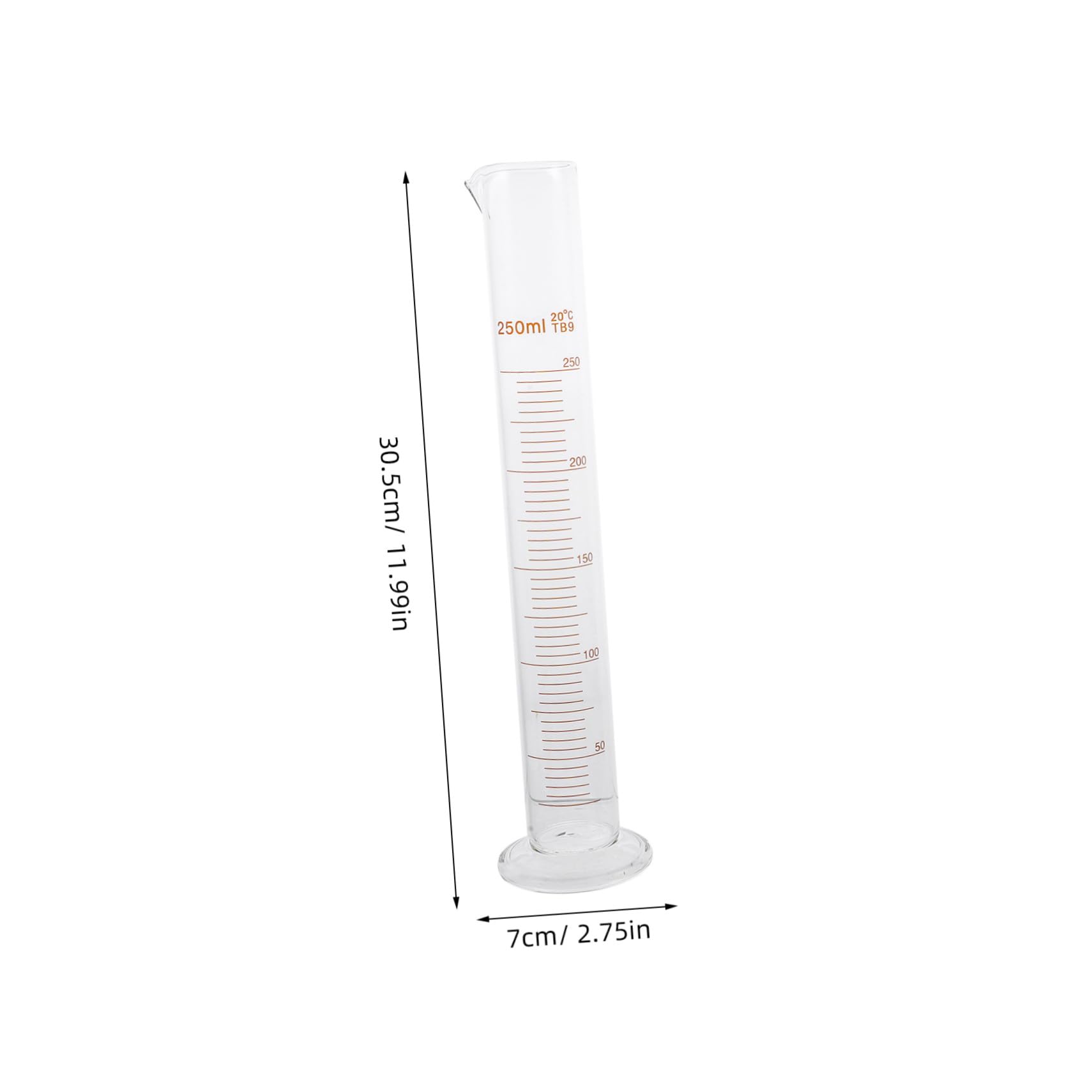 9piezas Material De Laboratorio Científico Vidrio Cilindro Graduado Vaso De Precipitado y Matraz Truncado Para Experimentos Químicos y Educativos