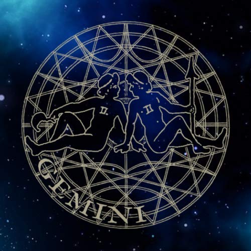 Preisvergleich Produktbild GEMINI: Square Astrology Notebook / Journal with Zodiac Symbol