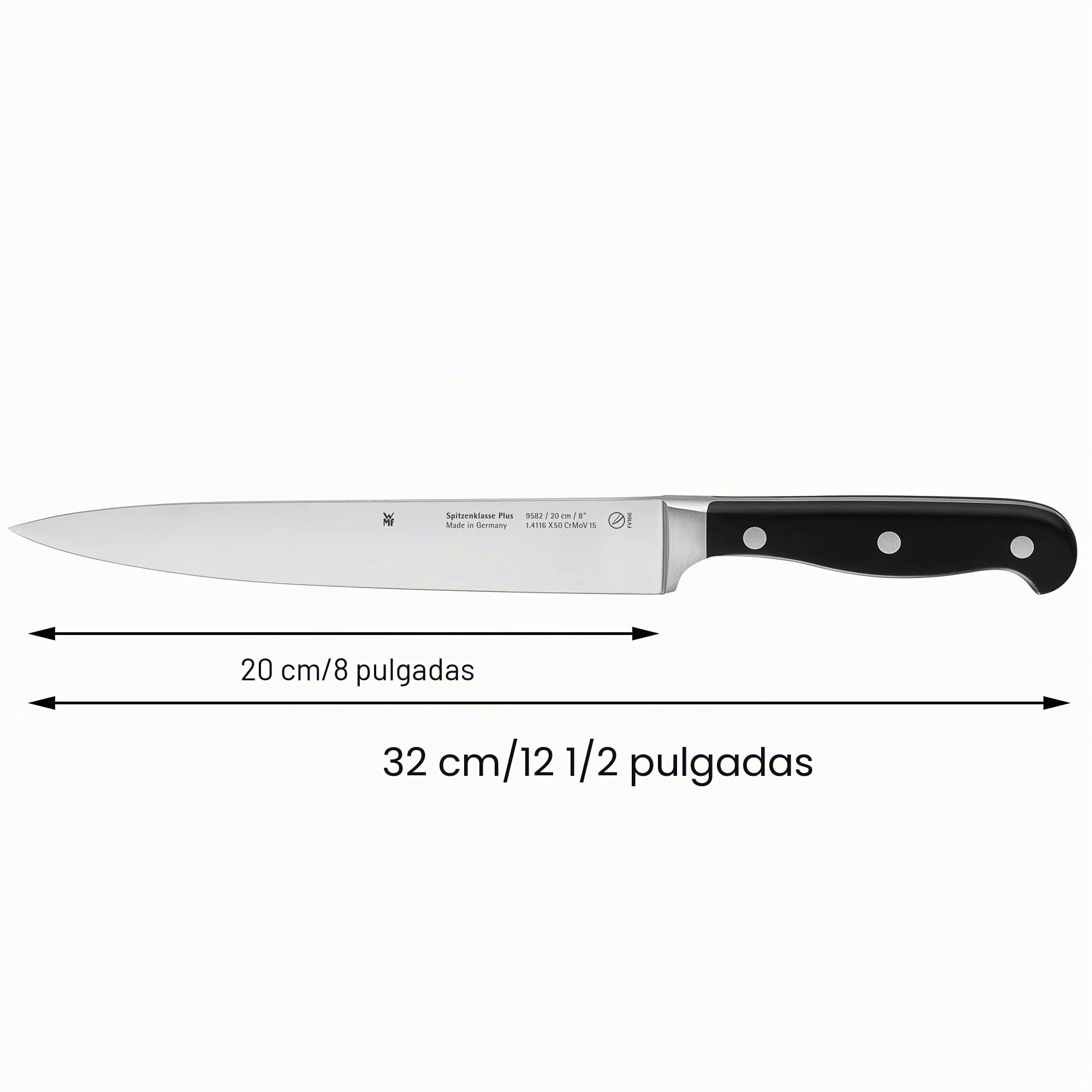 WMF Spitzenklasse Plus Juego de 5 Cuchillos con Hoja de Acero Templado Completamente Forjado