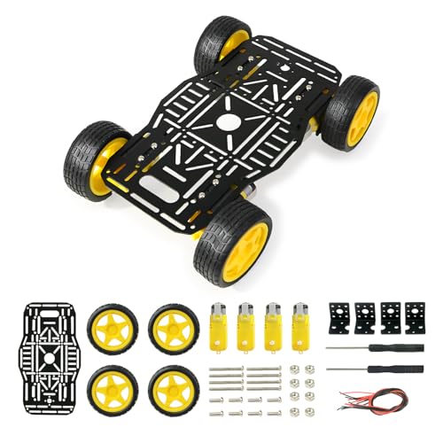 Châssis robot bricolage pour Arduino Raspberry Pi avec quatre moteurs TT