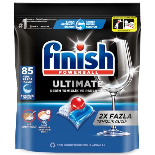 Finish Ultimate 85 Kapsül Bulaşık Makinesi Deterjanı Tableti (1 x 85 Kapsül): 377TL