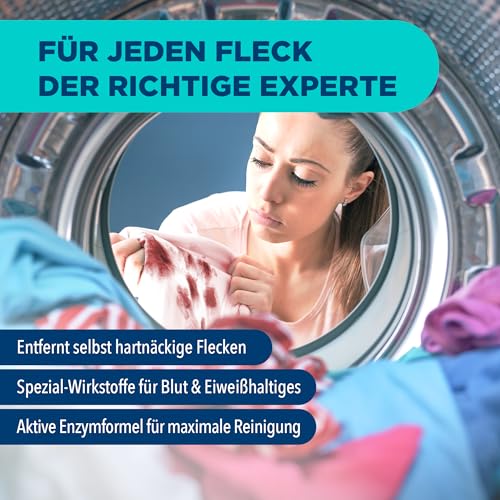 Dr. Beckmann Fleckenteufel Blut & Eiweißhaltiges | Spezialfleckentferner gegen Blutflecken, Eis- und Spermaflecken u.v.m. | 50 ml