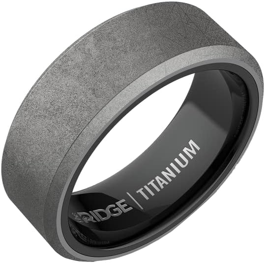 The Ridge Tungsten Ring for Men – Beveled, Durable Band