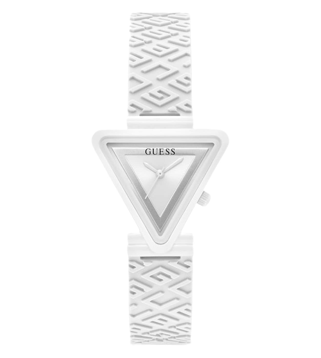 White Triangle Silicone Analog Watch