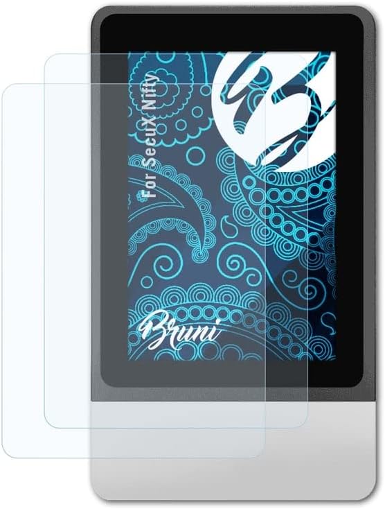 BruniScreen Protector compatible with SecuX Nifty Protector Film, crystal clear Protective Film (2X)