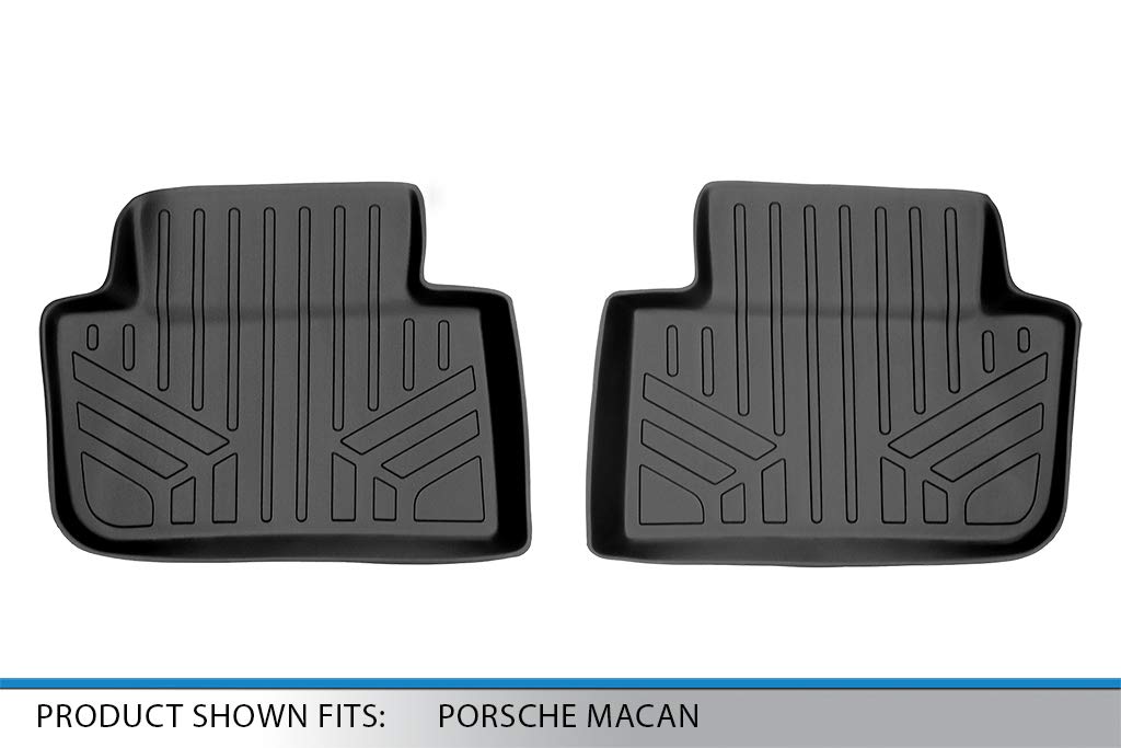 SMARTLINER Custom Fit Floor Mats 2nd Row Liner for 2014-2025 Porsche Macan — view 3
