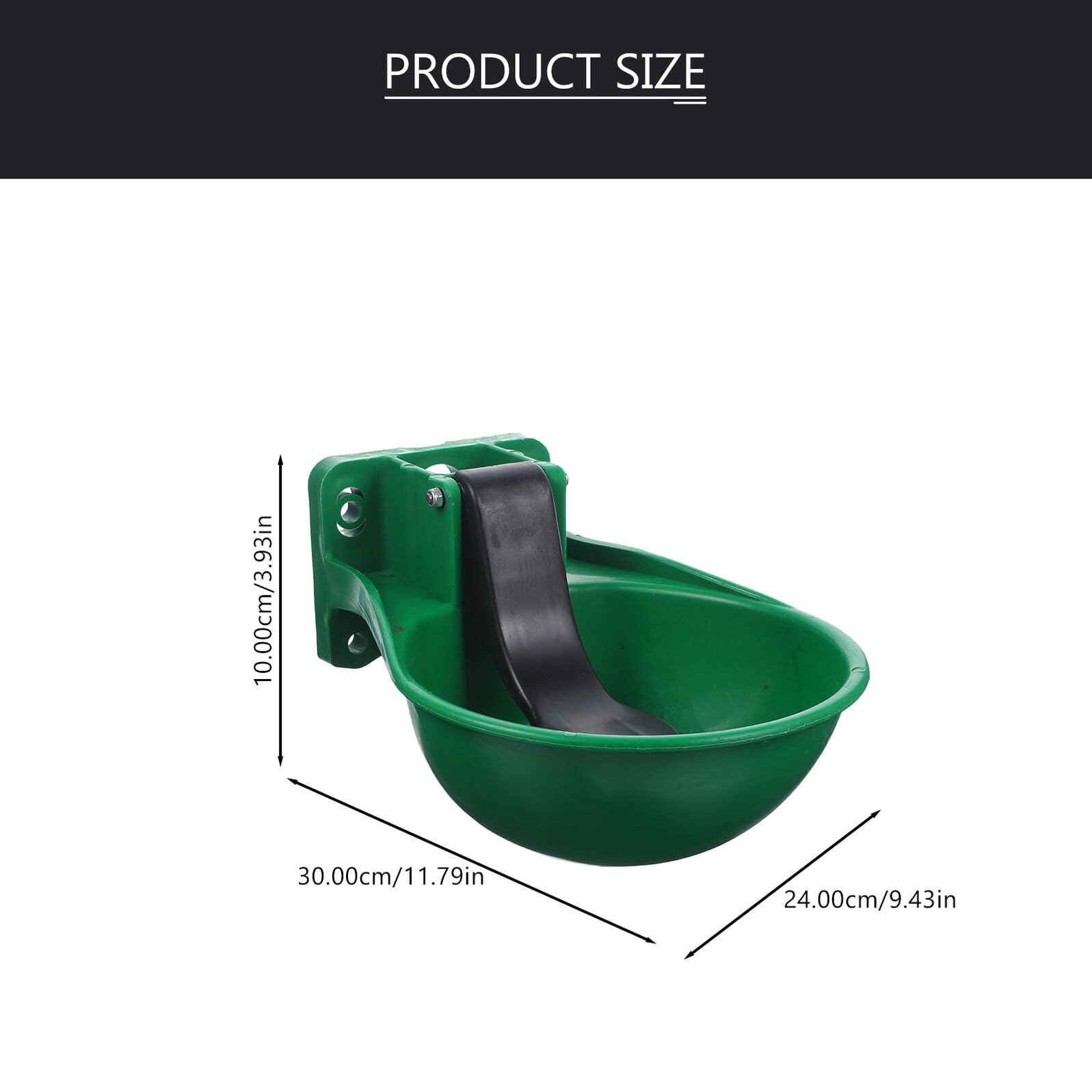 Homoyoyo Abbeveratoio Automatico per Bestiame in Plastica e Ghisa Ciotola Grande per Bovini e Ovini Design Forma di con Valvola Contatto per Risparmio Idrico Adatto Mucche Suini e