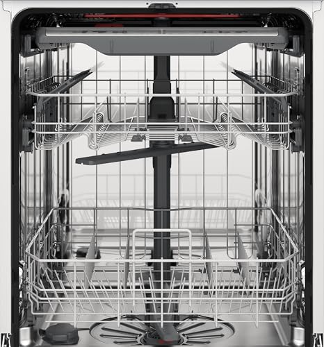 AEG Teilintegrierter Geschirrspüler 60 cm, Spülmaschine Serie 5000: AirDry Kein Nachtrocknen, Energieklasse B, Besteckschublade, 44 dB, Wasserstopp, 14 MG, FES7572APM
