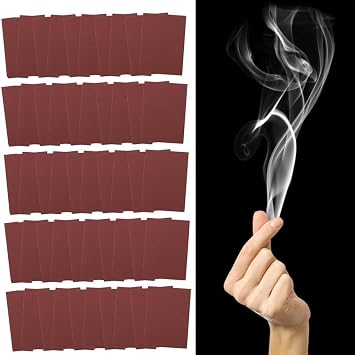 Hells Smoke Magic Paper,Fingers Magic Smoke Paper Prop,Ultimate Stage Stuffs Fantasy Props,Photography Easy Close-Up Trick Fingers,Magics Cool Close Up Tricks Bombs,Halloween Props 3.94*2.76in