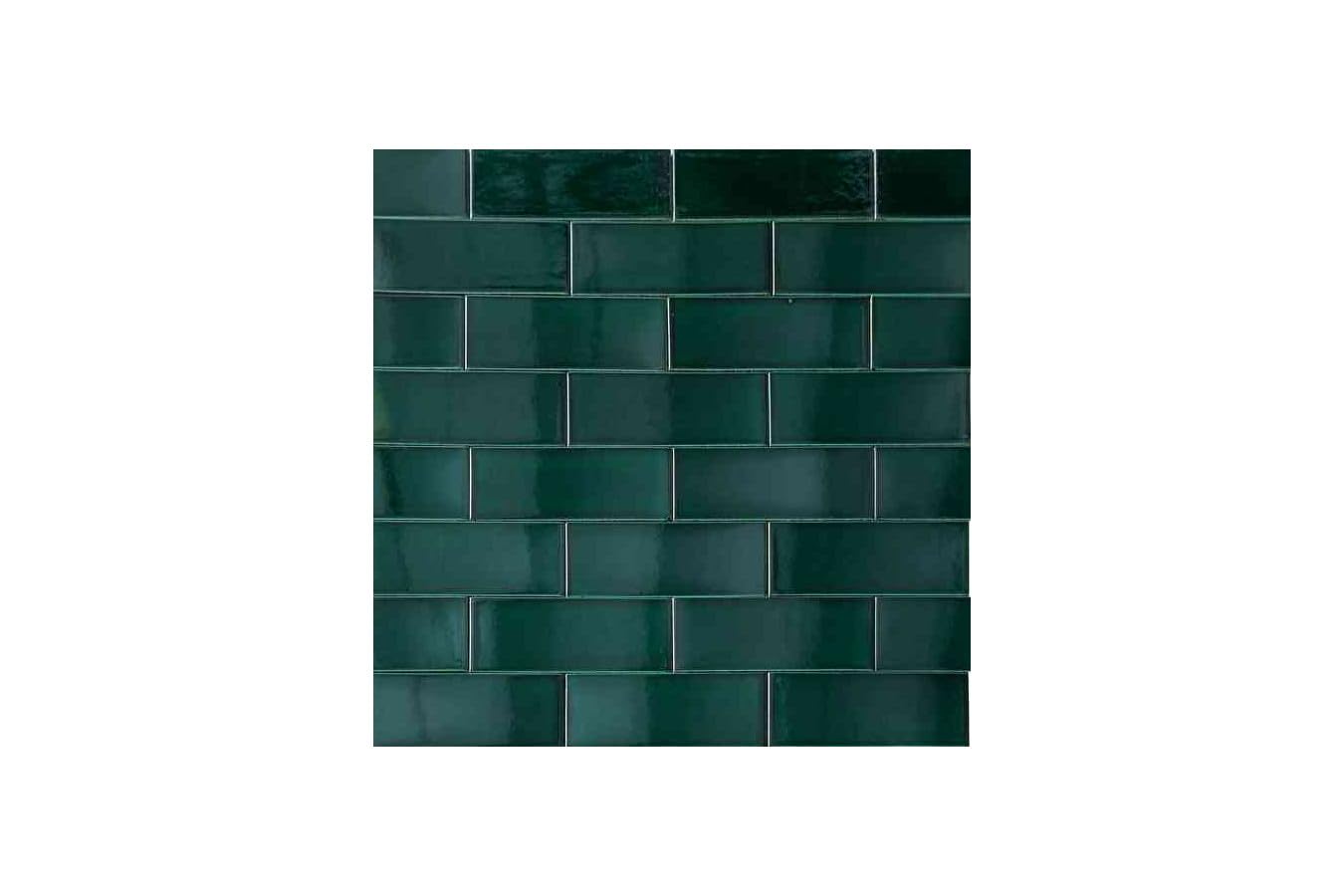 Cerames Azulejos de mosaico verde verde brillante verde - mosaico de cerámica mexicana Talavera, México azulejos para cocina, baño, pared posterior de la cocina Un paquete de 35 azulejos verde oscuro