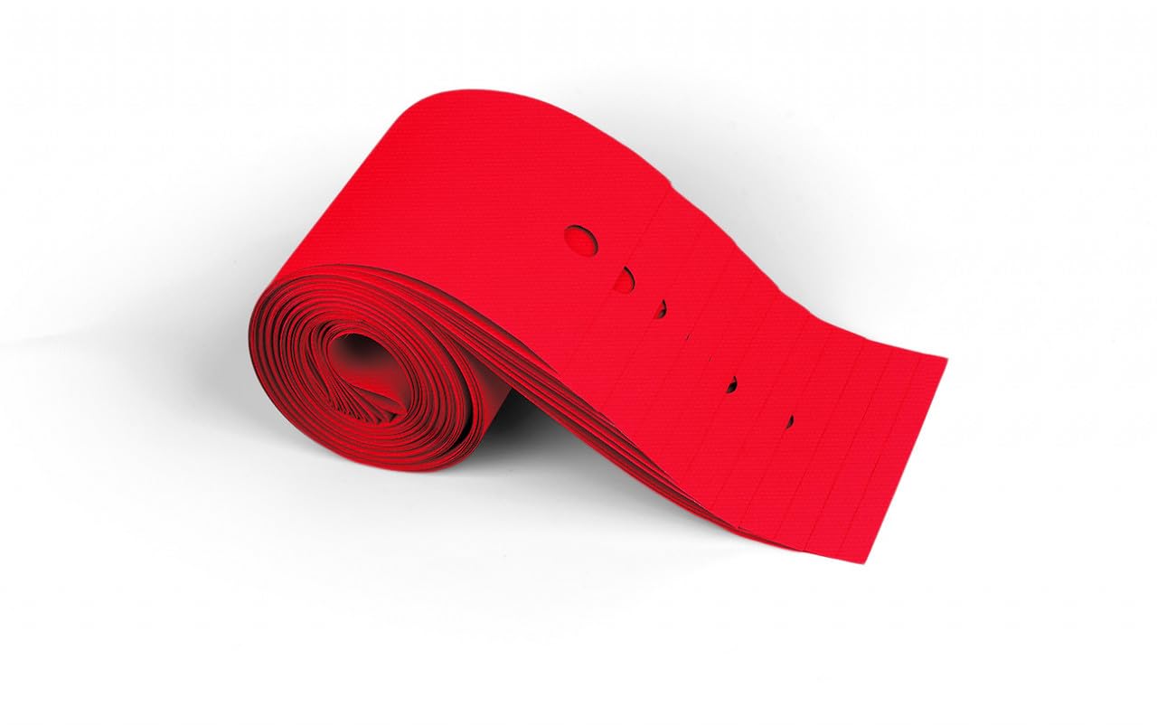 Lot de 15 lamelles de rechange, 9 couleurs, 250 cm de long, raccourcissables individuellement, suspensions de rechange (rouge, lot de 15)