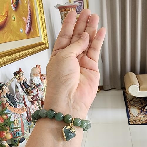 Bracelet-Light-Green-Jade-Buddha-Holy-Thai-Amulet-Sacred-Relics-Sarira-Phra-Tath-Mix-White-Brown-for-Women-Heart-Lucky-Prosperity-Success-Promote-Wealth-Trade-Flourishing Bracelet Light Green Jade Buddha Holy Thai Amulet Sacred Relics Sarira Phra Tath Mix White Brown for Women Heart Lucky Prosperity Success Promote Wealth Trade Flourishing