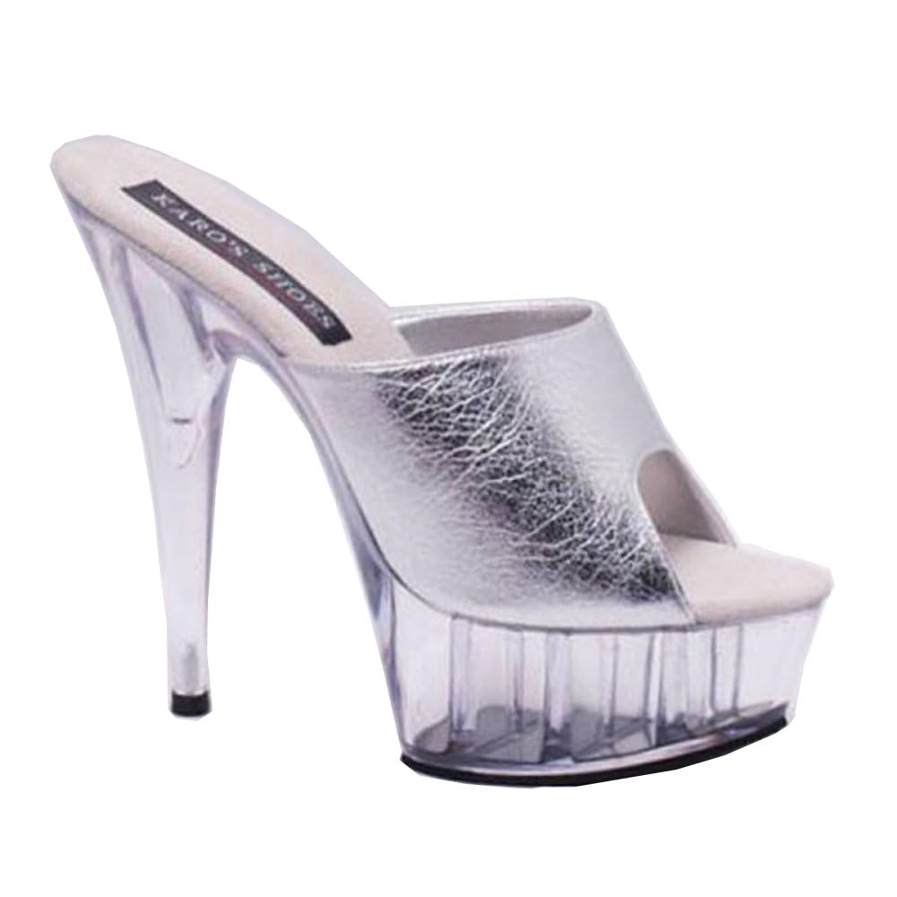Chaussures de danse talons hauts 15 cm au design galbé unique - 4
