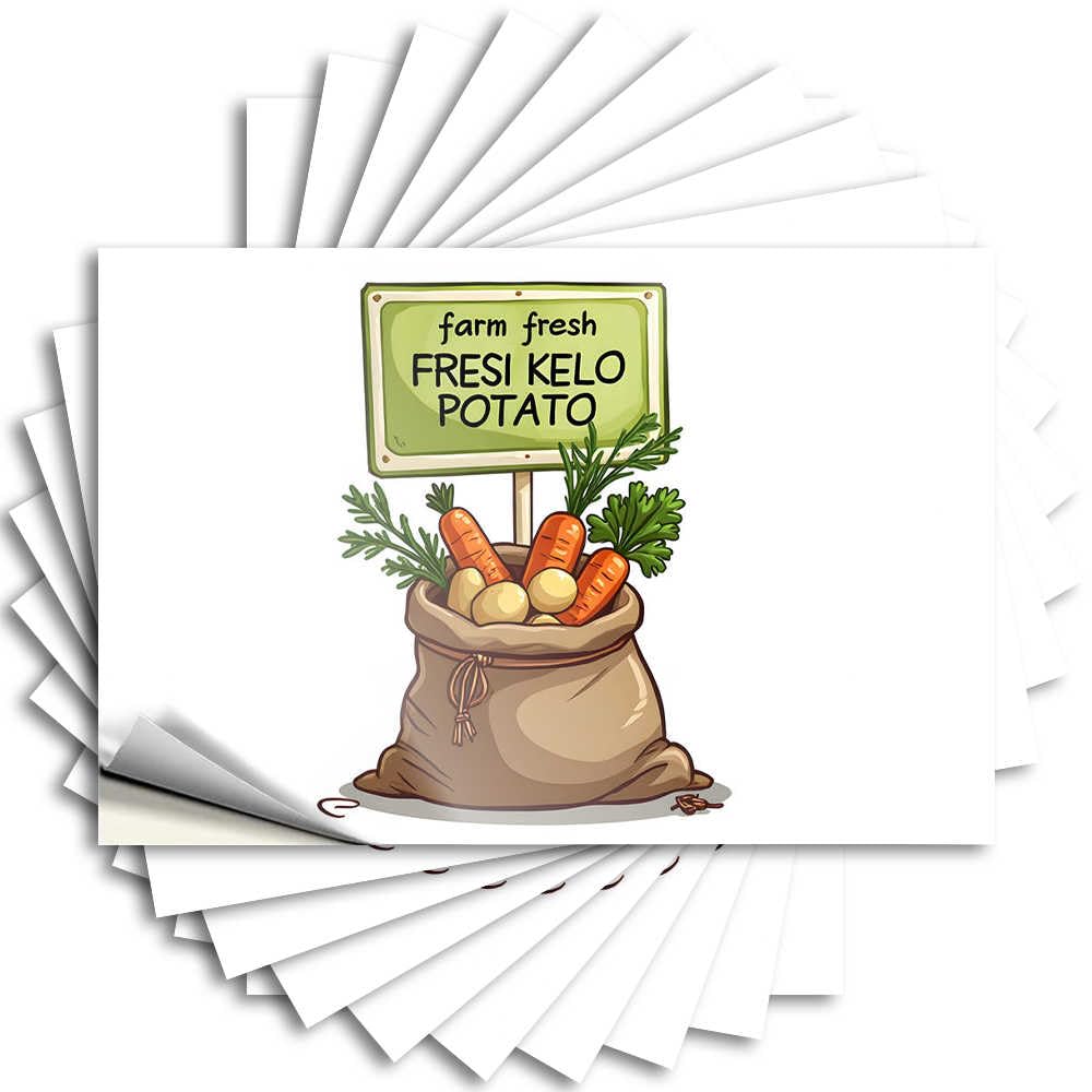 Pool Decorations Outdoor Laptop Lettering Sticker | Farm Fresh Kelo Potatoes: A Healthy Harvest Choice Badass Durable Vinyl Sticker Easy Apply for Billiards(8X12CM)