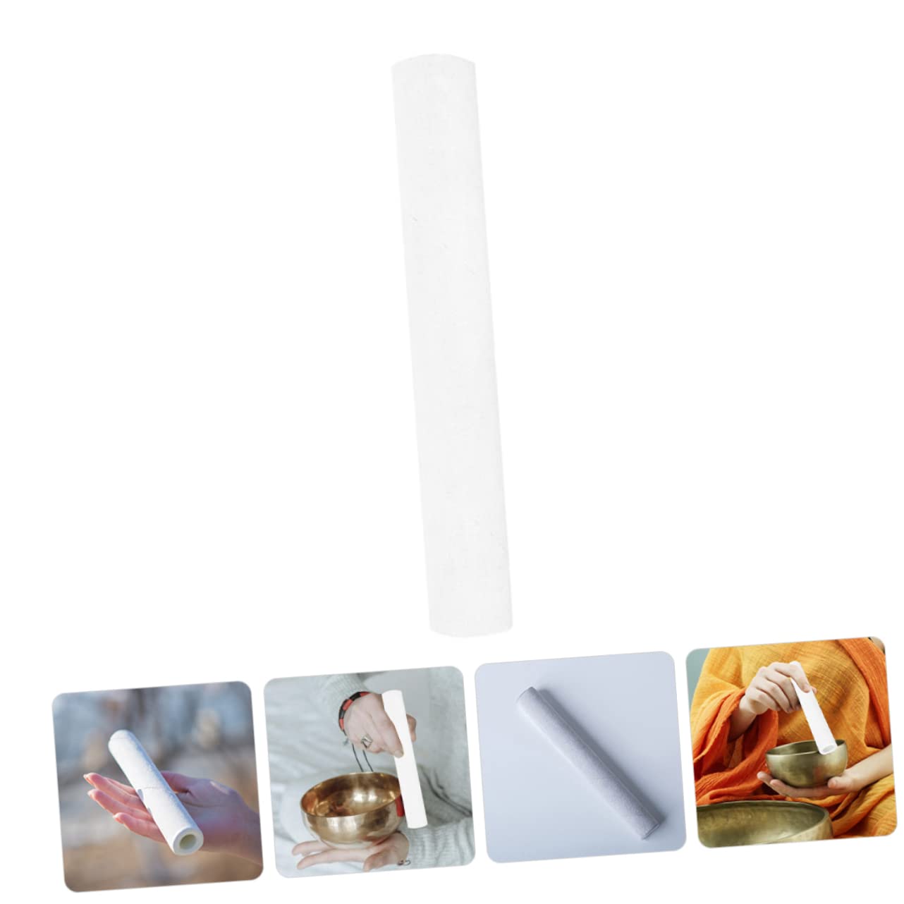 LIFKOME Singing Bowl Mallet Lightweight Portable Accessory for Crystal Bowls for Practicing and Performing Easy to Grip Handle for Calming