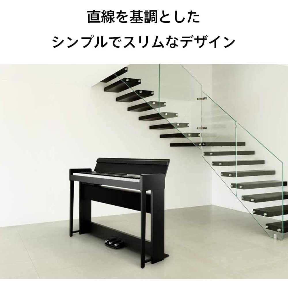 KORG 電子ピアノ ブラック KORG C1 Air BK ブラック 高低自在イスセット 電子ピアノ 88鍵盤