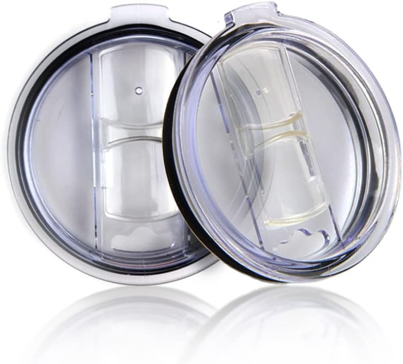 DOOPOOTOO Drinkware Spill and Splash Resistant Tumbler Lid for Yeti Rambler and RTIC Tumblers For 20 Ounce Tumbler 2 Pack