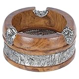 Toyvian Holz aschenbecher Elefantenform Mango holz Soot Tray Tischdekoration Vintage Desktop Ornament für Büro Schlafzimmer Wohnzimmer Geschenk