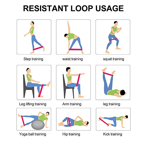 Leapiture 5pcs Yoga Block Stretch Belt Yoga Starter Kit Yoga Ball Fitness Set Yoga Kits and Sets Complete Sets for Beginners Women Men - Image 5