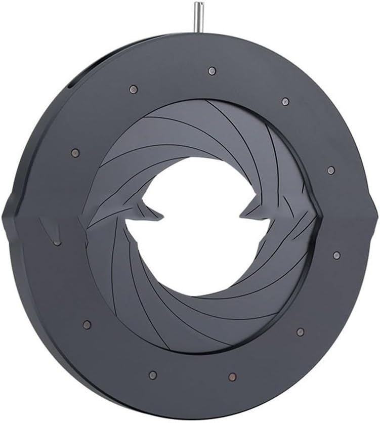 Adjustable Mechanical Iris Aperture Diaphragm 4-50mm, 11-Blade Variable Opening with 7.1mm Thickness, Stainless Steel and Aluminum Alloy Construction for Precise Light Control in Lab and Photography