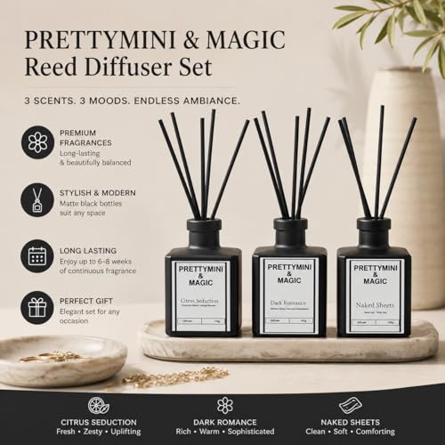 Difusor de varillas PRETTYMINI & MAGIC Beach Linen + White Tea miniatura 2