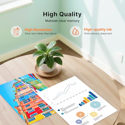 62 Xl 62XL Ink Cartridges Black And Colour Replacement For Hp 62 62XL Ink Cartridges Twin Pack For Hp Envy 5540 5546 5544 5644 5640 5646 5541 5542 5543 5545 Officejet 200 250 5740 5742 5744 (2-Pack) - 7