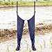 Aislor Hip Wader, Waterproof Rain Boot for Men and Women, Fishing Hip Wader with Straps Blue 41