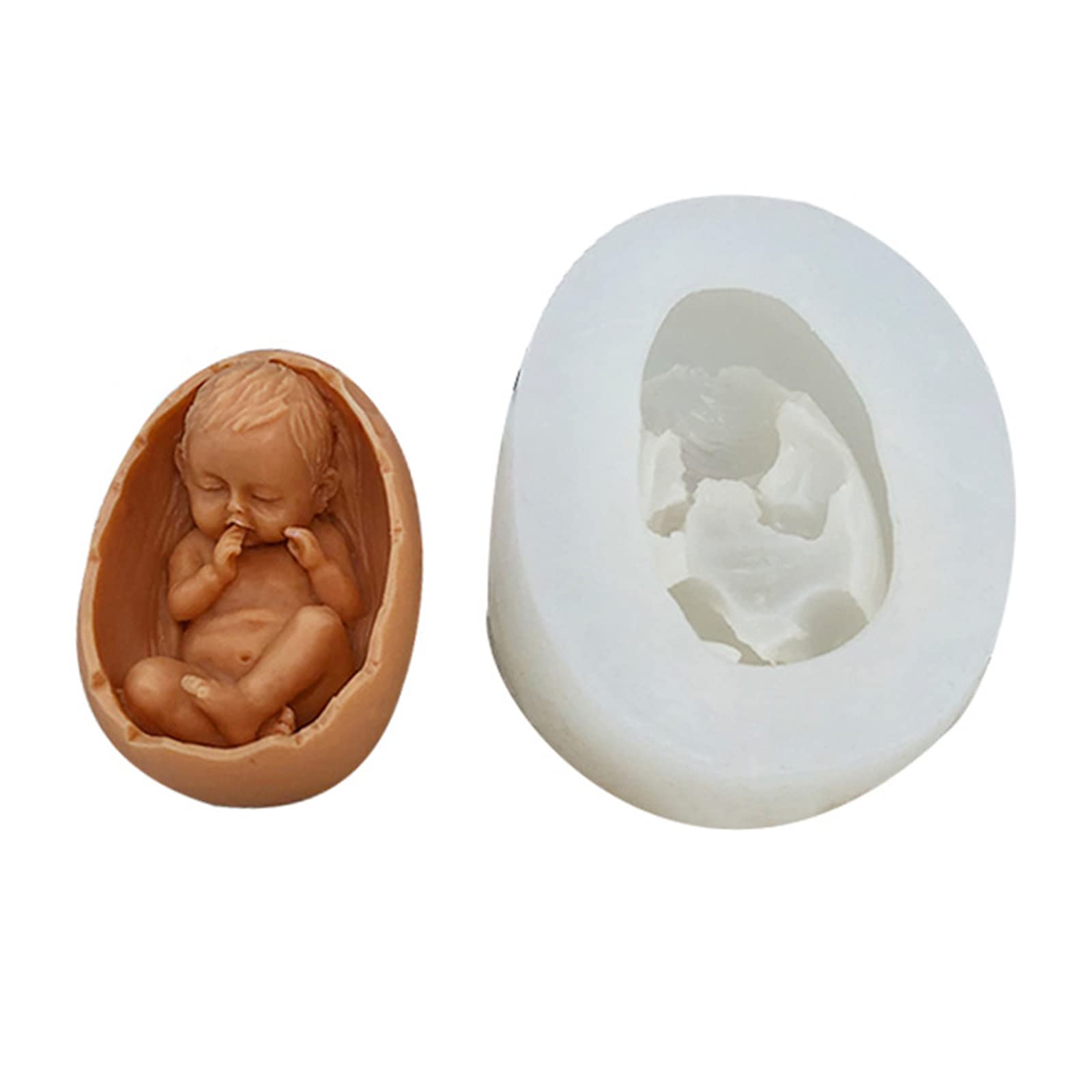 Tsophreniq Silicone Mold Fondant Soap Molds Baby Shape Fondant Mold Sugarcraft Cookie Bakewares Molds for Wax Melts