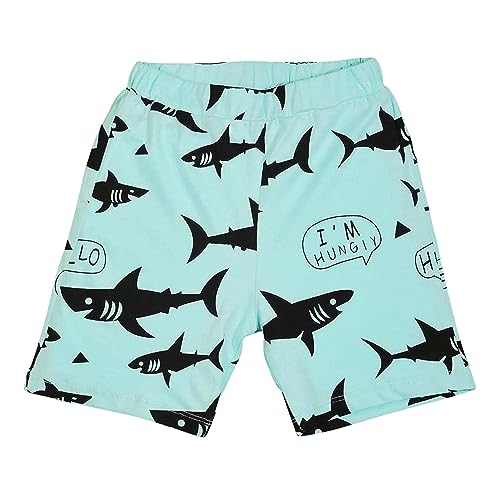 Image of Be Awara Kids Printed Half Sleeves T-shirt & Shorts Clothing Sets, 100% Cotton Soft Unisex Cord Set, Comfortable Wear for Kids With Cool Prints, Everyday Casual Wear for Boys & Girls