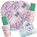 spielum Set da 64 pezzi per feste a tema farfalla, piatti, bicchieri, tovaglioli, cannucce, per 16 bambini