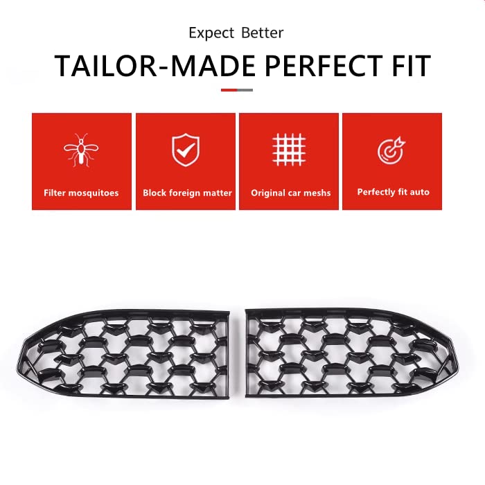 Image of Mazda CX30 Front Grill Insert for 2020-2026 Mazda CX-30 Accessories ABS Material Front Mesh Grill Compatible with 2020 2021 2022 2023 2024 2025 2026 Mazda CX30 (300MM for CX30 Grilles)
