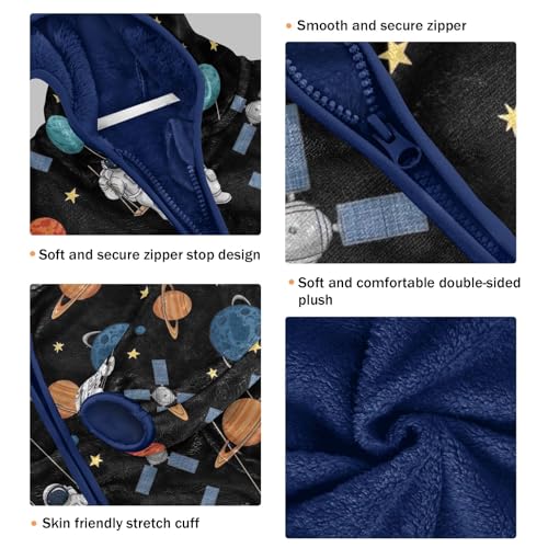 Space Astronaut Boy Winter Coat Thick Snow Jacket for Toddler Boy 3T3