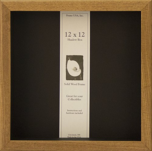 Frame USA Shadow Box Showcase Series 12x12 Wood Frames (Honey)
