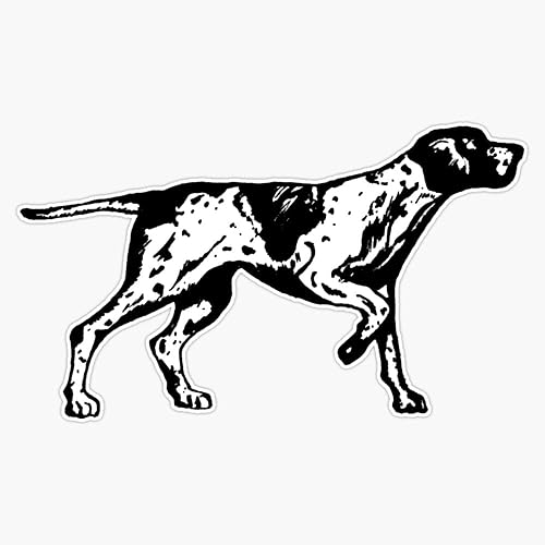 Adhesivo de vinilo alemán de pelo corto para portátil, impermeable, 5 pulgadas