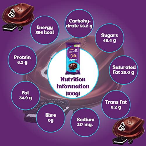 Image of Cadbury Dairy Milk Silk Oreo Chocolate Bar, 130 g