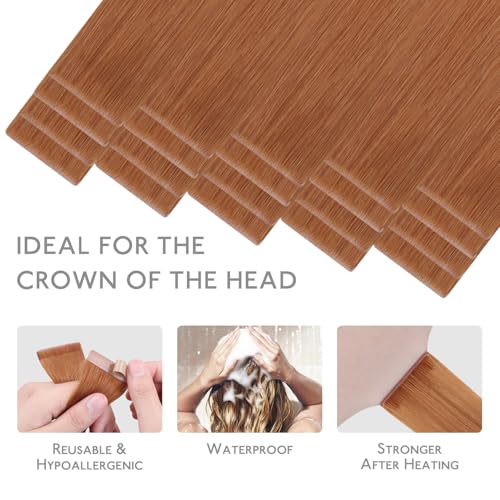 Image of WENNALIFE Invisi Edge Tape in Hair Extensions Human Hair,#330,14 Inch