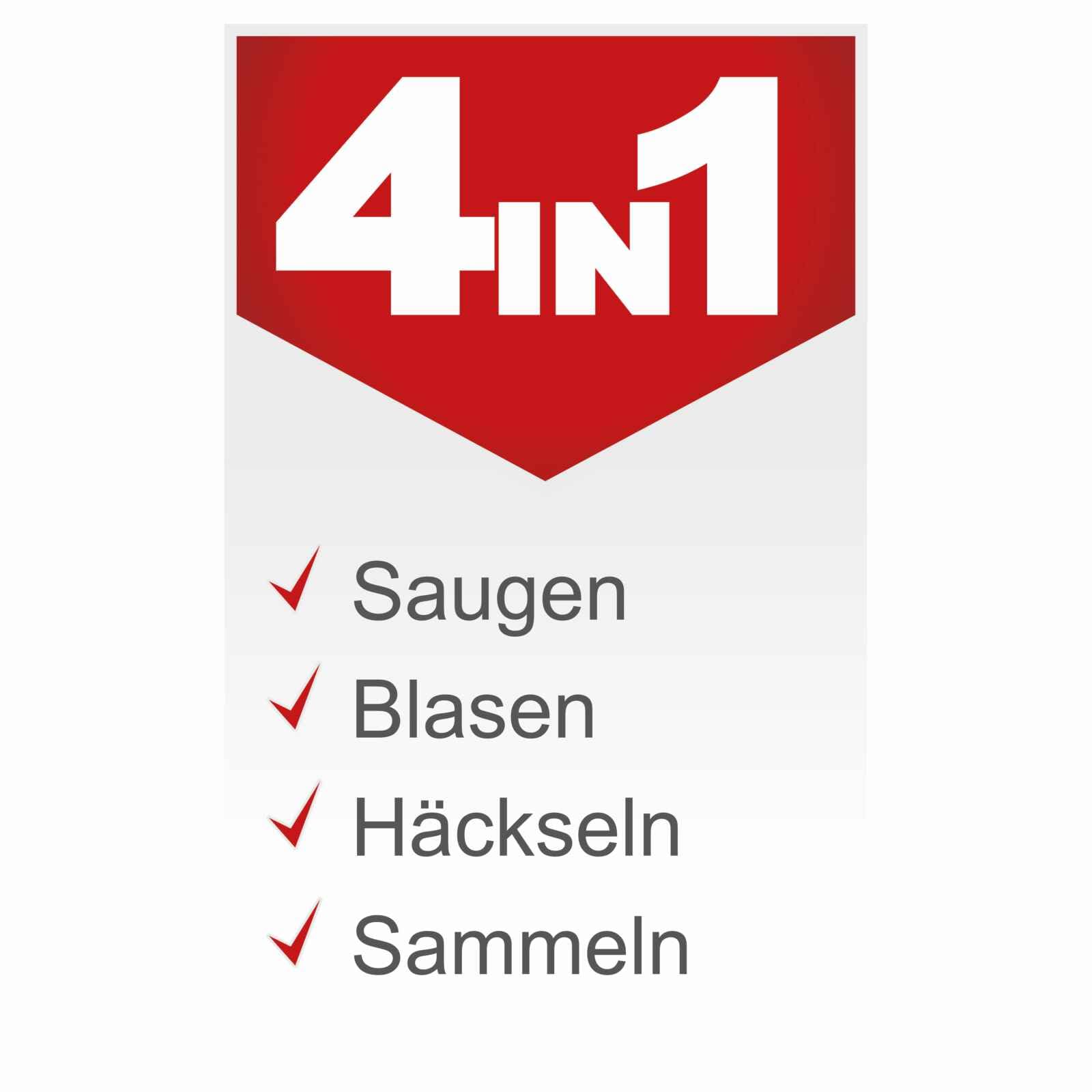 Scheppach Benzin Laubbläser LBH2600P Laubsauger mit Häckselfunktion | 2-Takt Motor / 1PS | Luftgeschwindigkeit 268 km/h | Luftleistung 678m³/h | Easy-Start, großer 50L Fangsack & verschiedene Aufsätze | 2-Takt Benzinmotor 25,4 cm³ | Luftgeschwindigkeit 26