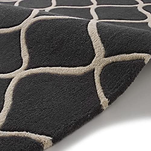 Image of Soft Woolen Modern Collection Tufted Carpet for Living Room Bedroom and Hall Size 9 x 12 Feet Color Grey & Multi