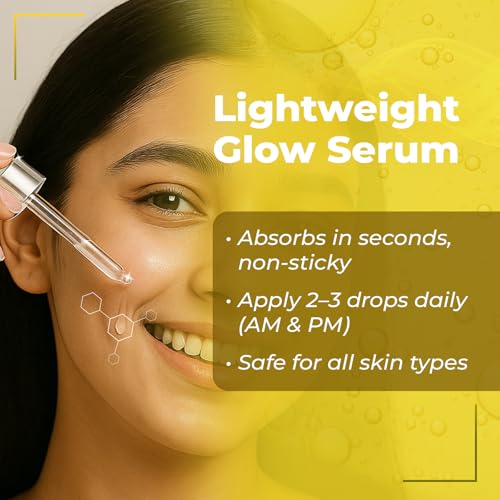 Image of Illuminating Face Serum with 5% Vitamin C - inchRadiance Repair inch 30ML, Treat your Pigmentation & Dark Spots, Fades Dark Spots, Acne Scars, Brightening, Lightweight, Hydrating, Glowing Skin Women