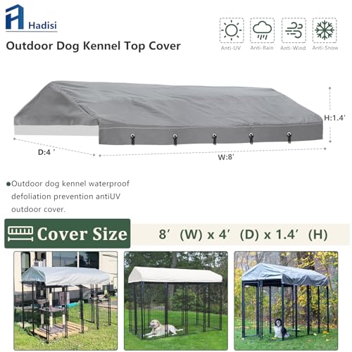 Hadisi Capa superior para canil externo 2,3 m D 1,6 m L x 1,8 m A capas de substituição para canil à