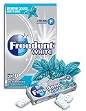Freedent White 5 Etuis de 10 Chewing-Gums sans Sucres Menthe Douce 70 g