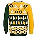 NFL Green Bay Packers BUSY BLOCK Ugly Sweater, Medium