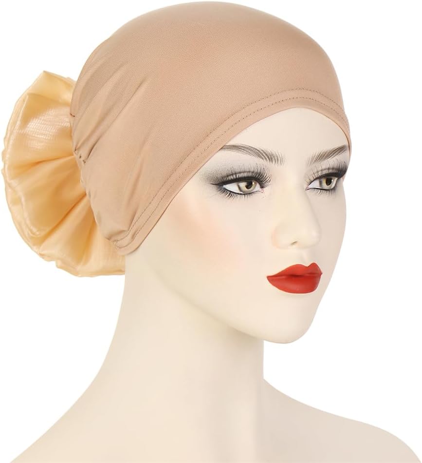Turban Headwrap Hats for Women - Twist Solid Flower Caps Pre Tied Chemo Beanies Headwear for Cancer Headcover image 3