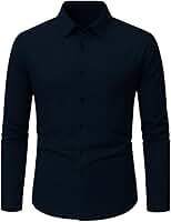 Camisa Social Masculina Slim Fit Manga Longa