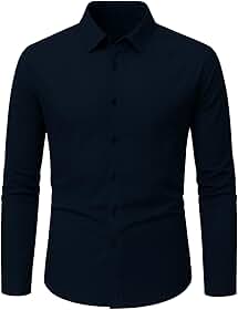Camisa Social Masculina Slim Fit Manga Longa
