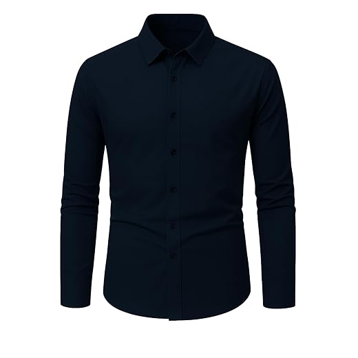 Camisa Social Masculina Slim Fit Manga Longa