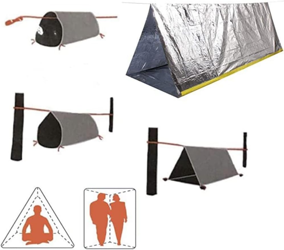 Tufduzo救急テント 救命テントドア野外での自己救助用保温テント使い捨てテント アウト 地震時の求生用非常テント [並行輸入品]