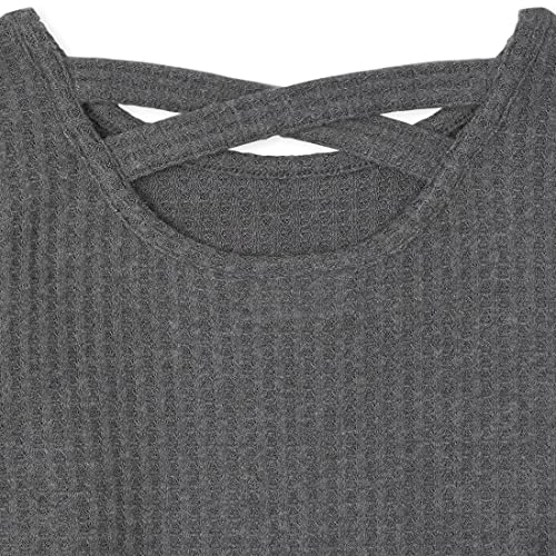 The Children's Place Girls' Long Sleeve Cross Back Thermal Lightweight Sweater3