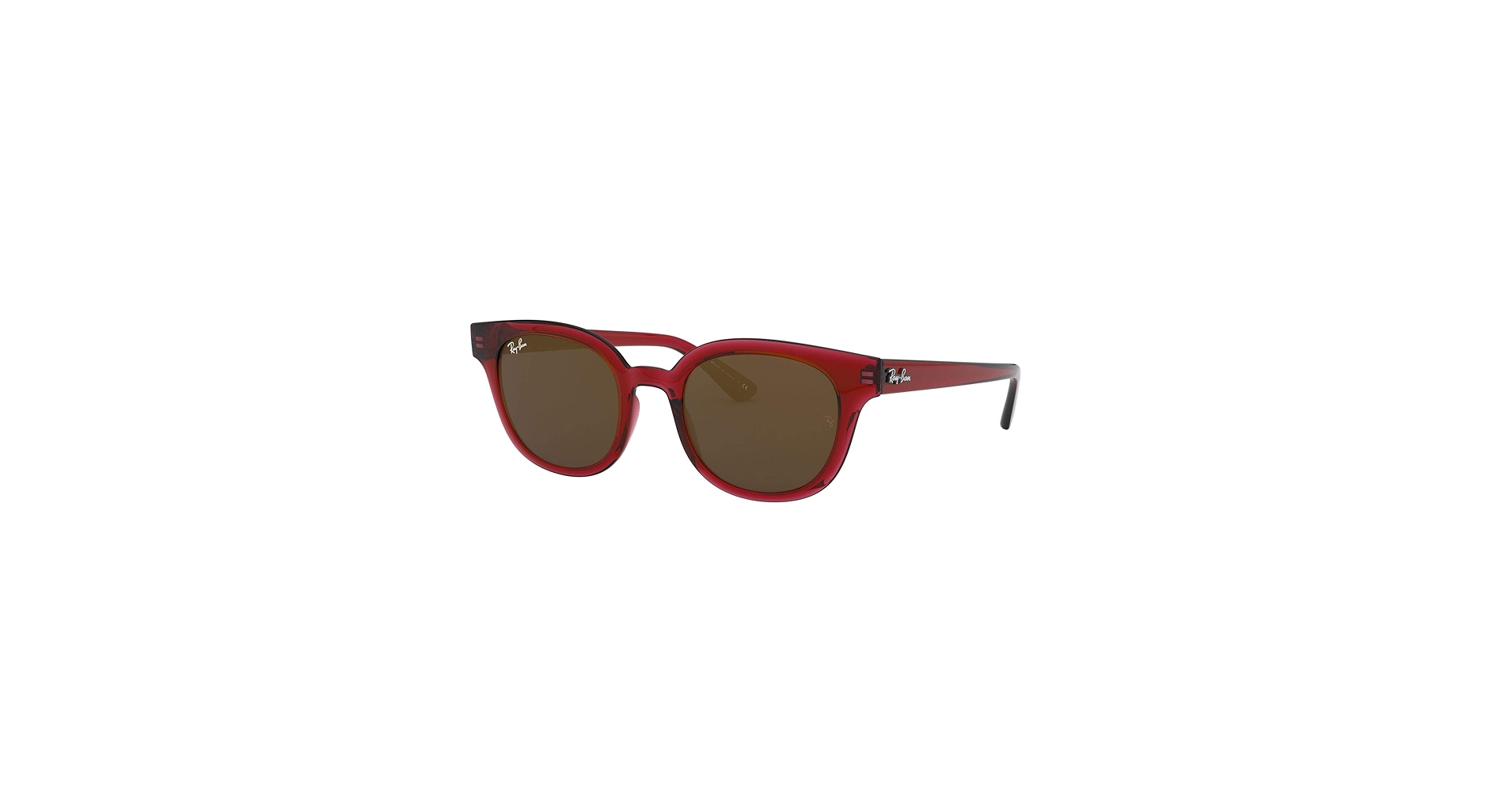 Amazon.com: Ray-Ban Rb4324 Square Sunglasses, Transparent